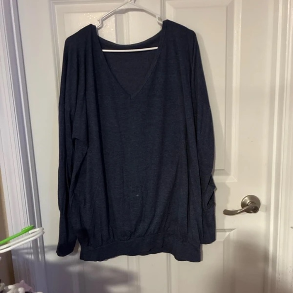 Men's V-Neck Sweater in Charcoal Gray - Lightweight Everyday Knit